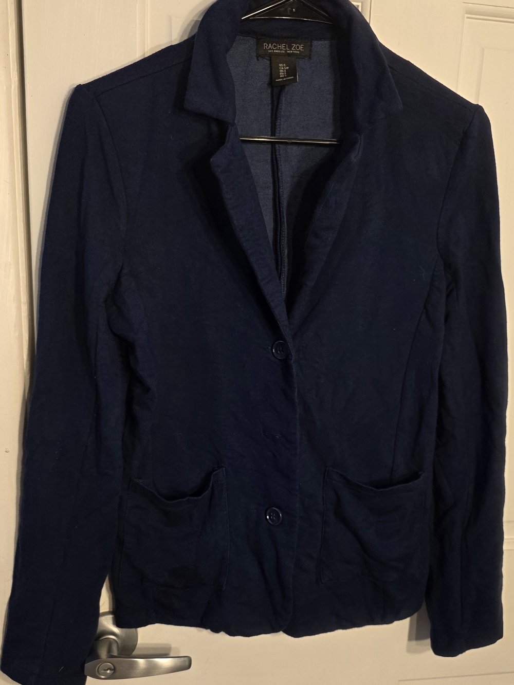 Rachel Zoe Deep Navy Tailored Blazer Jacket